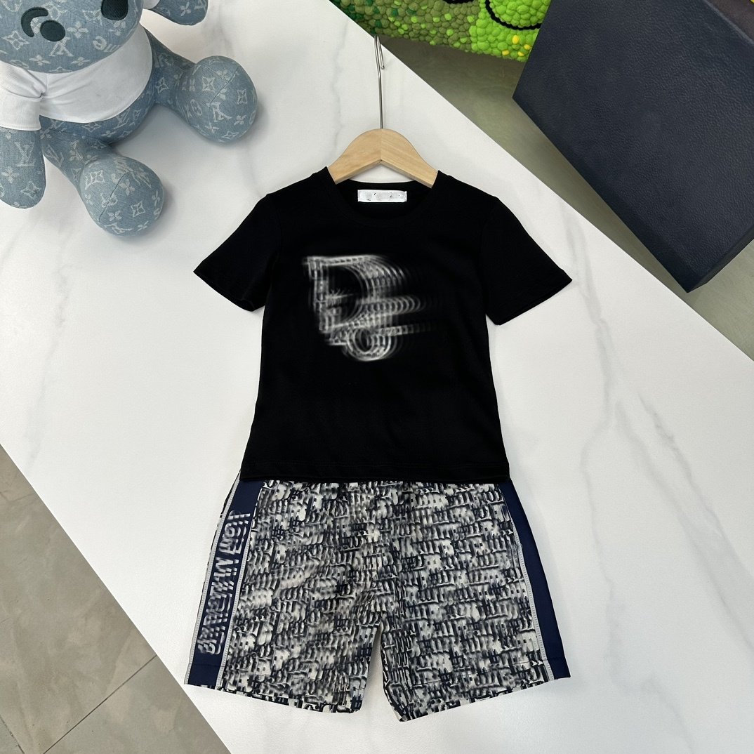 RUNTEN 2024 High-end Quality Children's Clothes Summer Stock New 4-12 Years Boys Clothing Sets