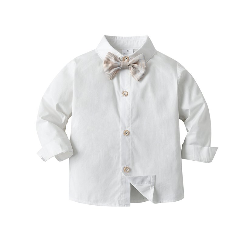 Baby Boys Formal Wear Wedding Clothes Suits Long Sleeve Shirt Formal Waistcoat Suits Boy Clothing Sets Children Clothing