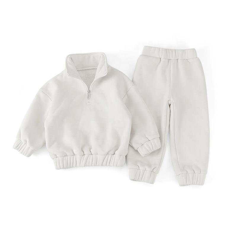 Winter Custom Kids Baby Boy Two Tracksuit Outfits Jogger baby clothing sets for winter Piece Hoodies