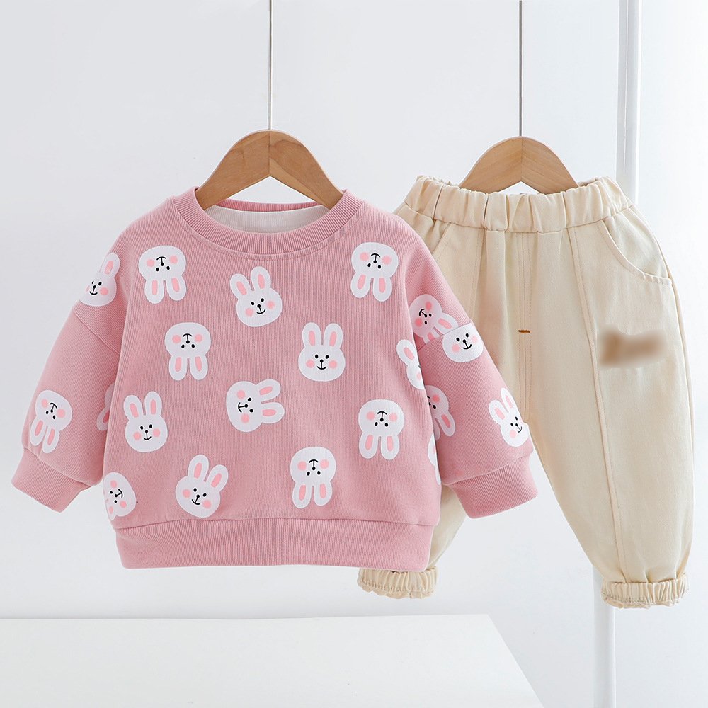 Toddler Girls Boys Set Clothes Children Autumn T Shirt With Pant Sweatshirt Suit Boys Girls Unisex Clothes Set