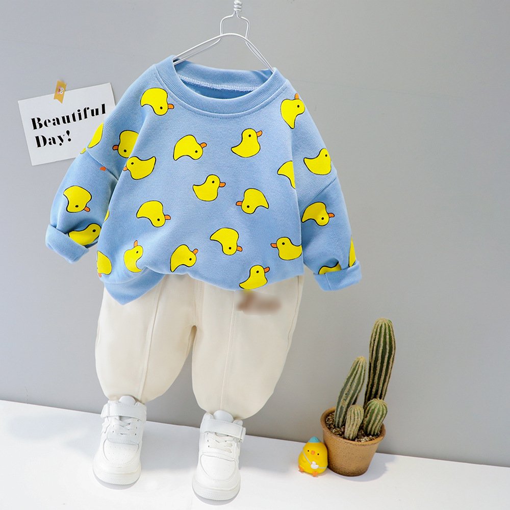 Toddler Girls Boys Set Clothes Children Autumn T Shirt With Pant Sweatshirt Suit Boys Girls Unisex Clothes Set