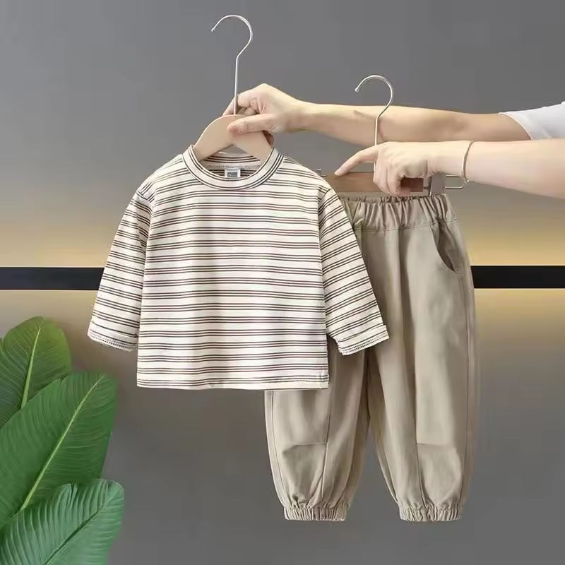 BKD Baby Boy Clothes 3 Piece Kids Clothing Toddler Shirts Boy Clothing Set