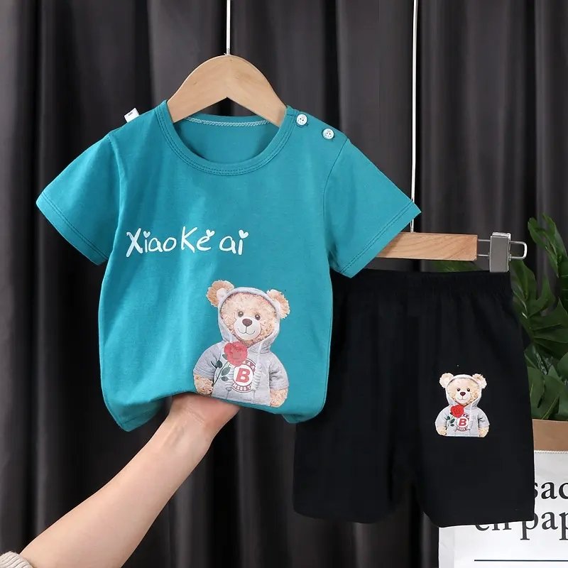 Clothing Sets Boys And Girls Clothes Sets Pure Cotton Boys Girl Clothes T-shirt+pants Outfits Kids Clothes Set