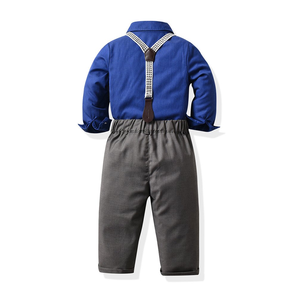 Autumn Suits for Baby Boy Formal Wedding Wear Children Clothing Toddler Boys Gentlemen Suits Long Sleeve Baby Boy Clothing Set