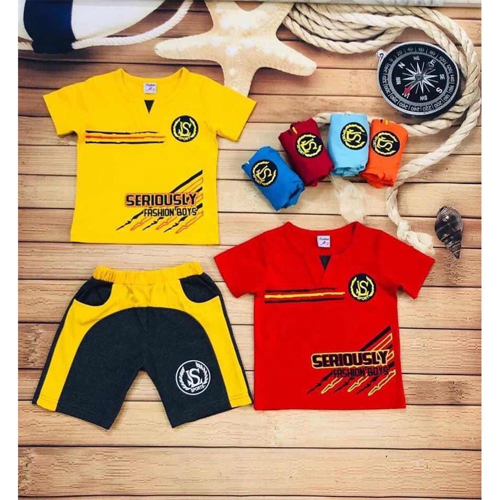 Handsome Hot Sale small boys set striped T-shirt cute little boys suit 1-6 years summer cotton cool baby children clothing set