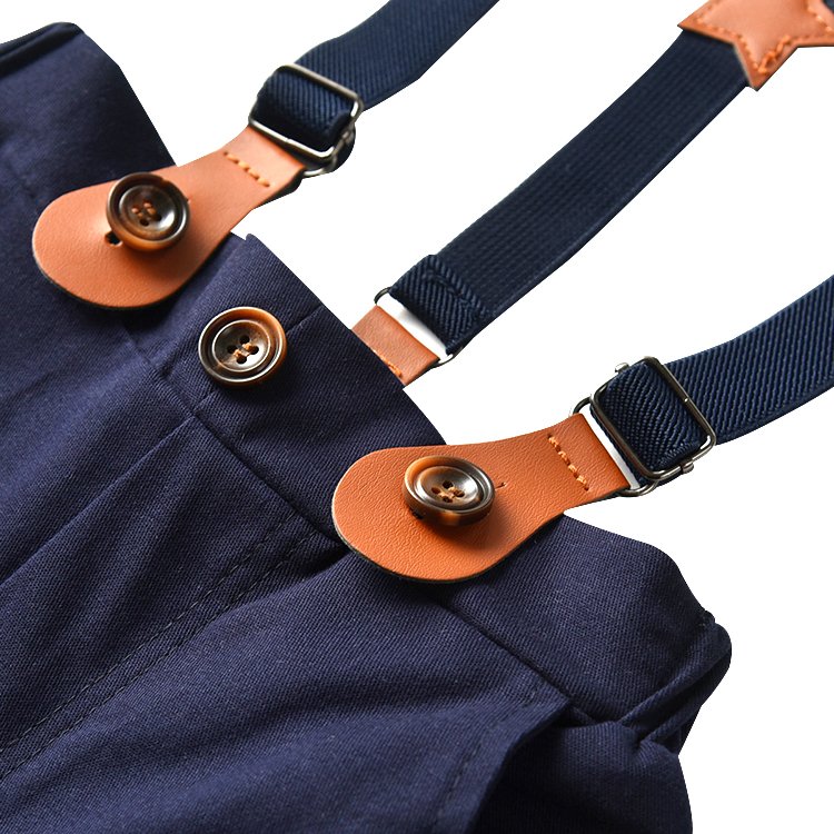 wholesale fashion boutique children boys baby suits cotton t shirts braces suspenders