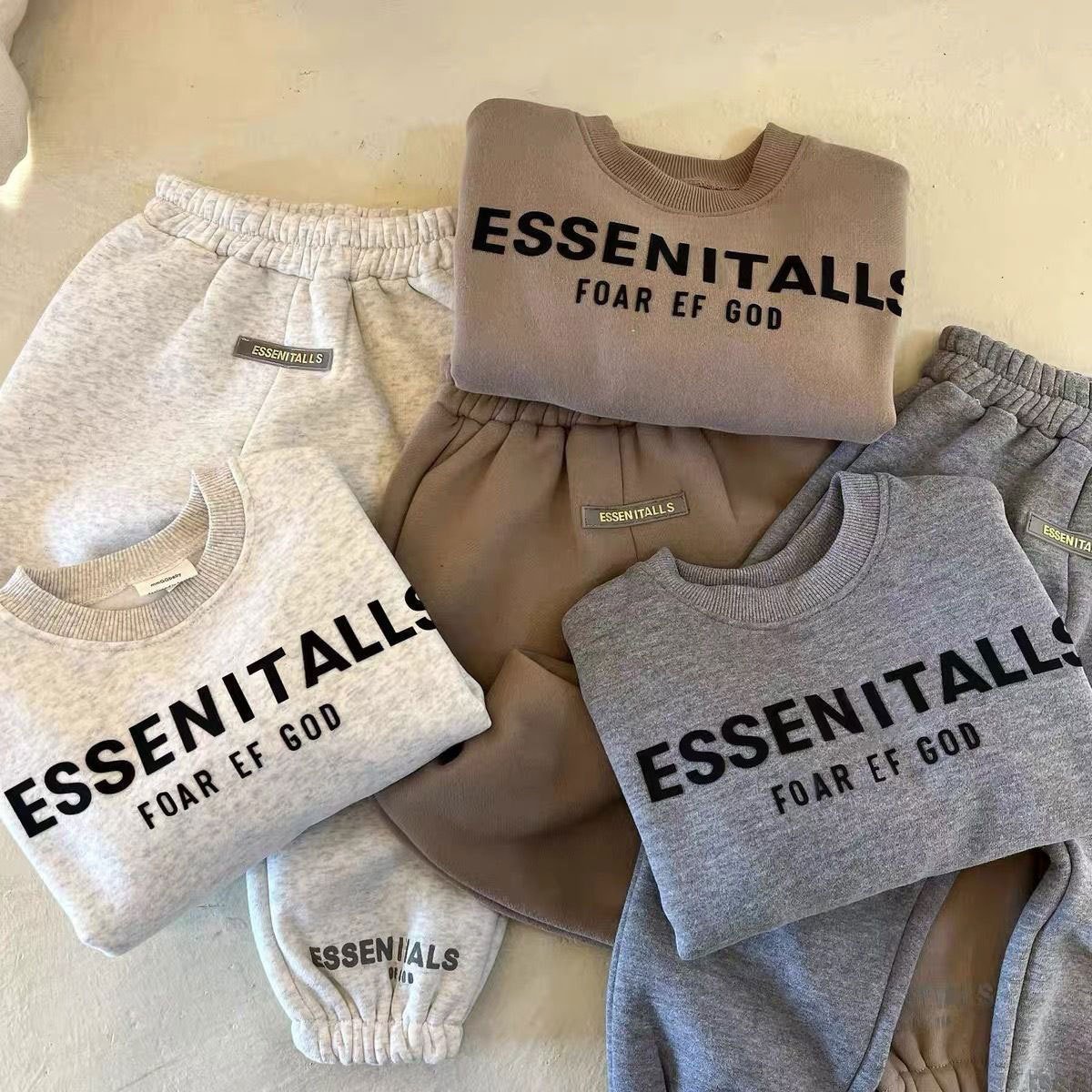 Boys clothing sets fall New promotion Minimalist letter print soft fabric casual Two piece set of children's sports hoodies