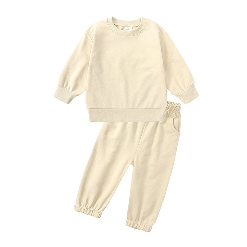 Kids Clothing Girls 100%Cotton Sweatshirt Long Sleeve Sports Children'S Boys Winter Comfortable Crew-Neck Kids' Furniture Sets