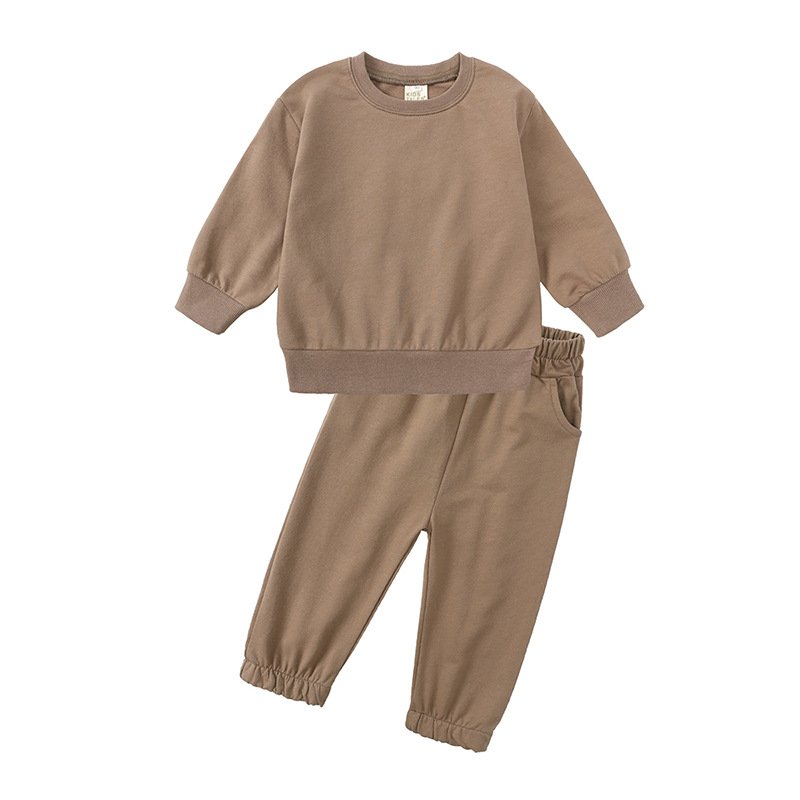 Kids Clothing Girls 100%Cotton Sweatshirt Long Sleeve Sports Children'S Boys Winter Comfortable Crew-Neck Kids' Furniture Sets