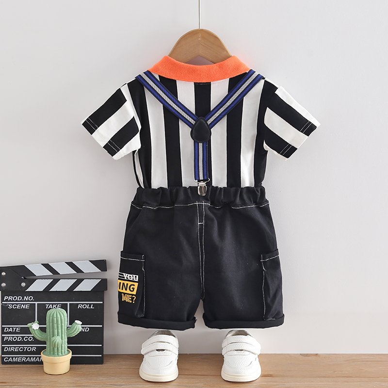 kids 2pcs short sleeve t shirt shorts suitpolo shirt for kids boys boys t-shirts polo shirtskids clothes for 3 to 5 years whole