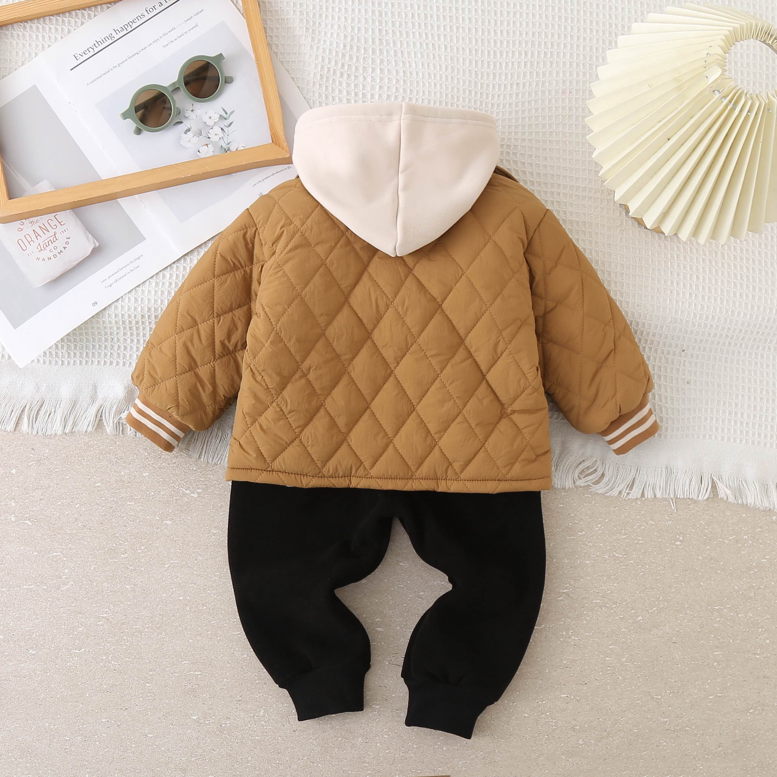 High Quality Boys Three-Piece Set Fall and Winter Coat Boy's suit children clothing set Casual Print Kids Wear with Excellent