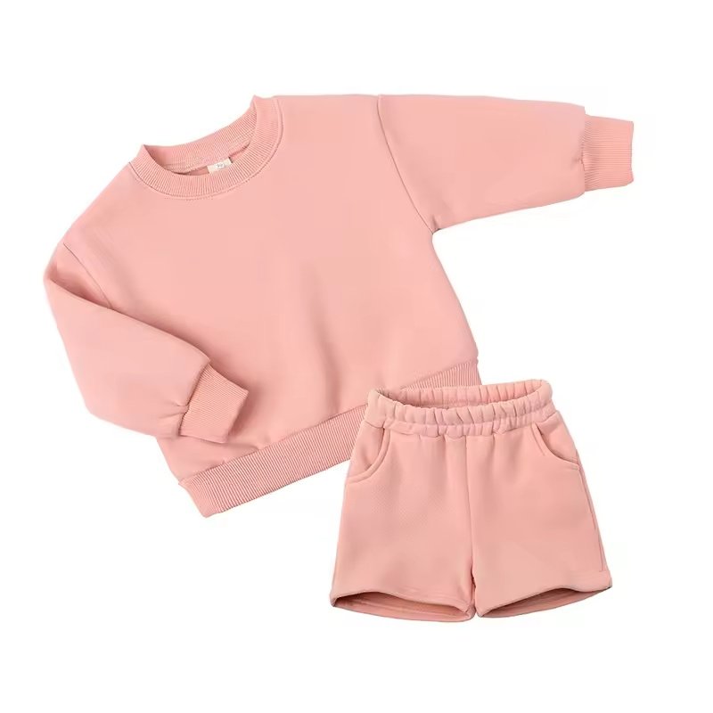 Infant Baby Clothing Sets Sweater Suit boys clothing set Knit wear Loose Tracksuit Sweat Track Suit Set