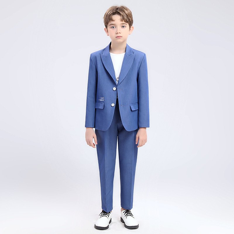 Children's Formal Suit Spring New British Gentleman's Small Suit Toddler Boy Clothing Sets Kids Clothes Photos Party Birthday