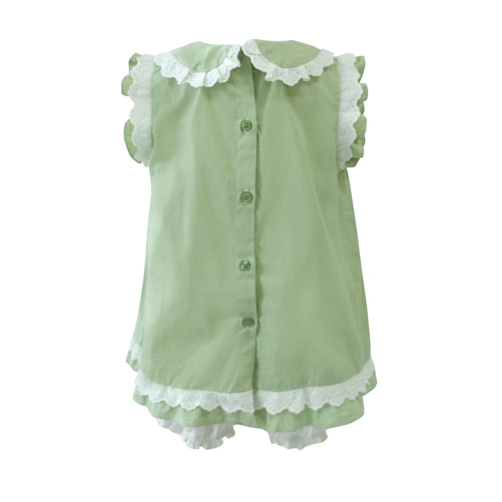 Children's Clothing Baby Girls Toddler Clothing Sets 100% Cotton Shirt And Short Bib Jumpsuit 6 Months to 3 Years-Cloudy Set