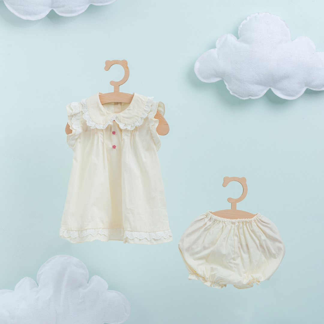 Children's Clothing Baby Girls Toddler Clothing Sets 100% Cotton Shirt And Short Bib Jumpsuit 6 Months to 3 Years-Cloudy Set