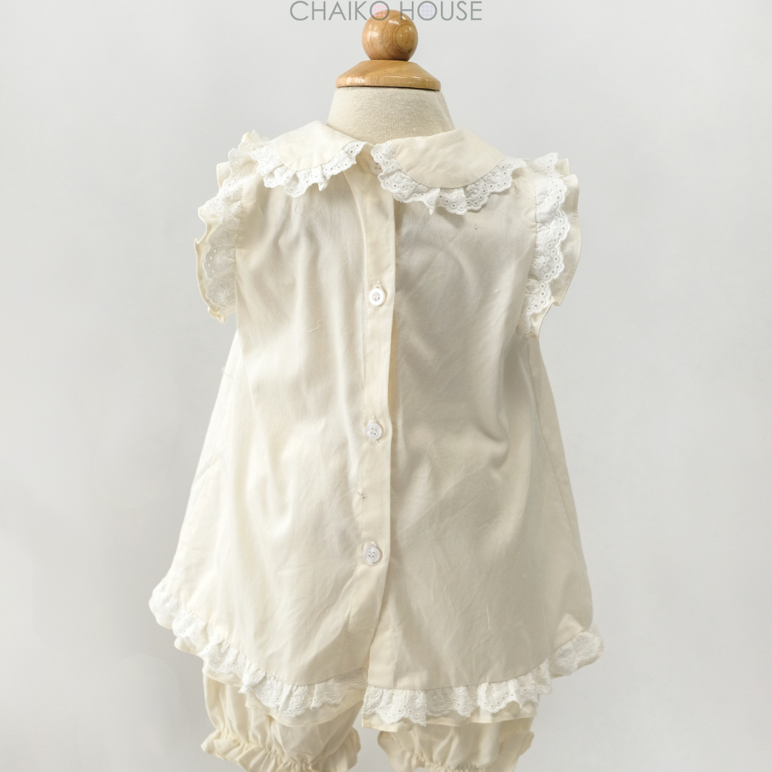 Children's Clothing Baby Girls Toddler Clothing Sets 100% Cotton Shirt And Short Bib Jumpsuit 6 Months to 3 Years-Cloudy Set