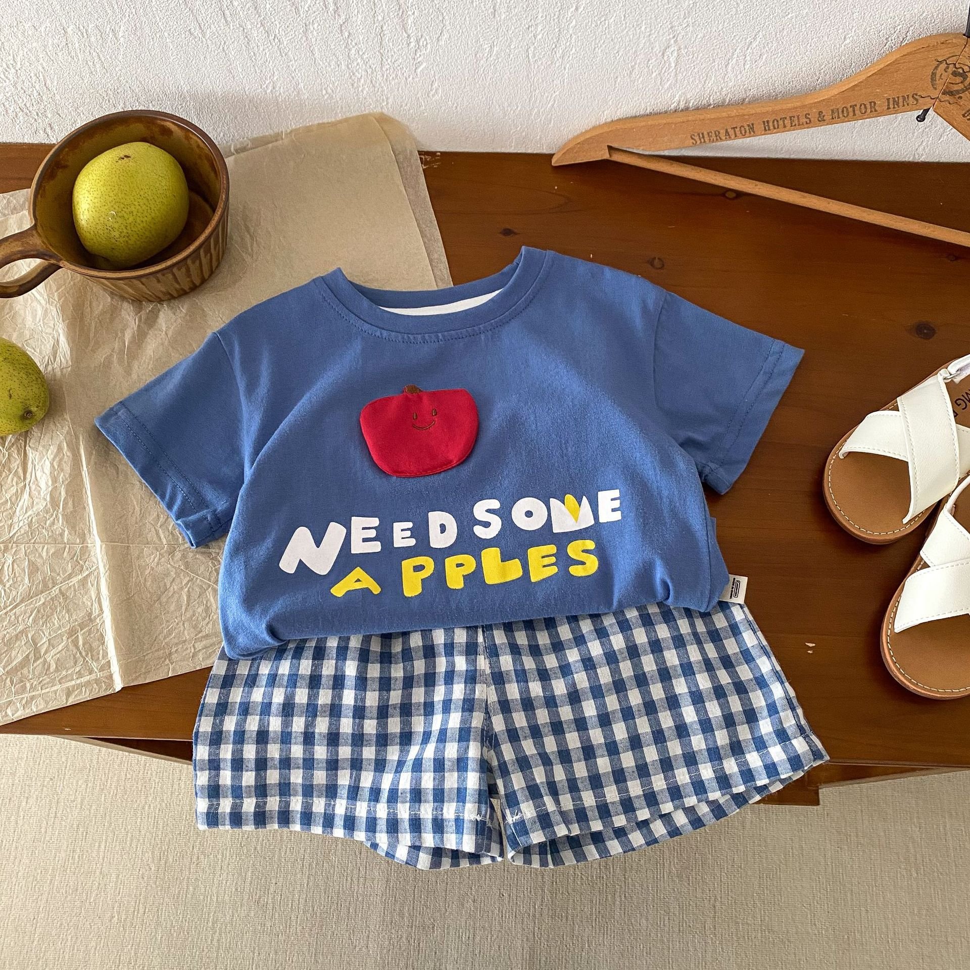 New Trendy Young Children Wear Boys 2 Piece Sets Boy fashion Boys Clothing Sets Comfortable Shorts Children'S Clothing Sets