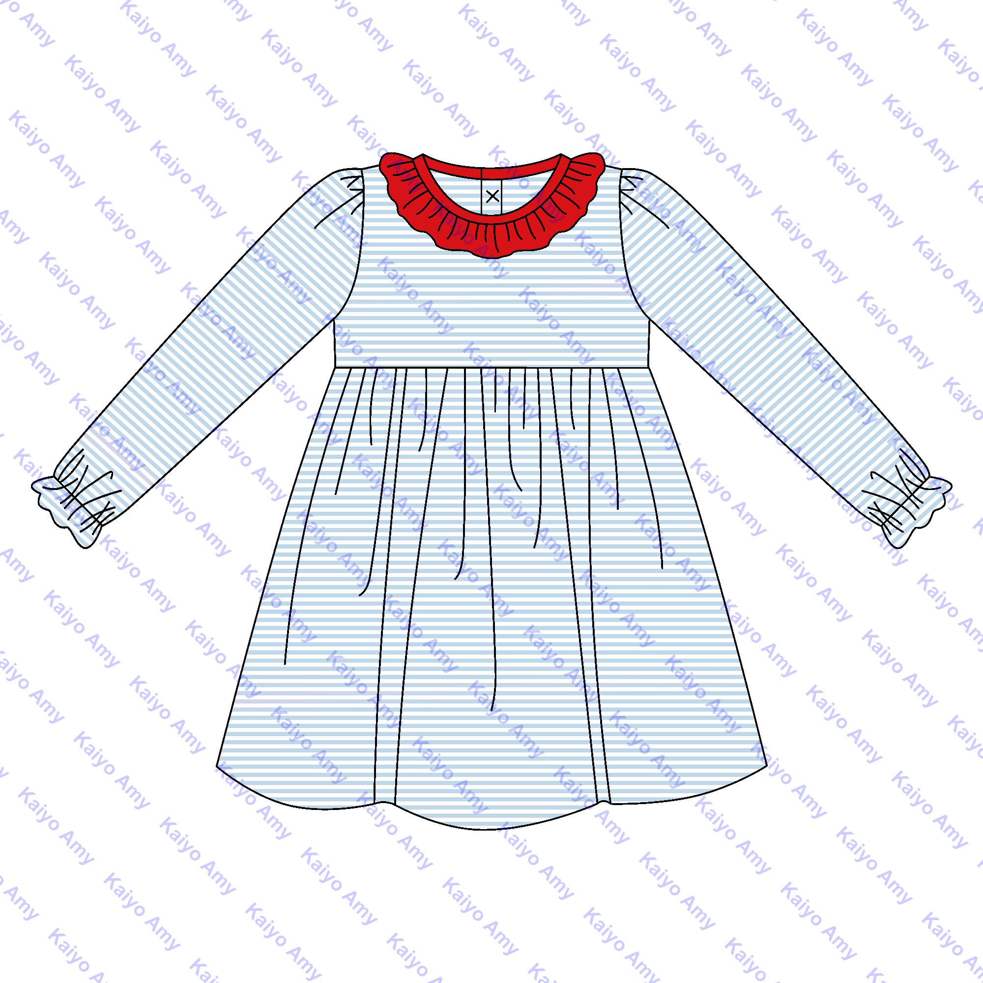 children's clothing wholesale boys clothing sets Christmas stripe matching kids girls ruffle leggings set
