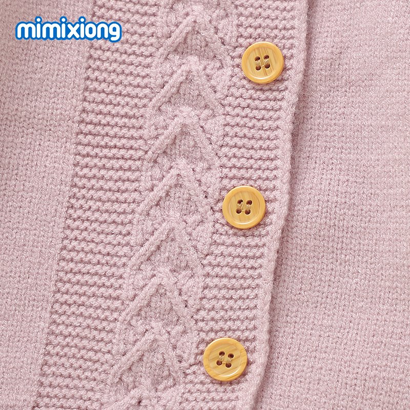 New Design Baby Clothing Set Knitted Long Sleeve Coat + Footie Tight Set 82W1904