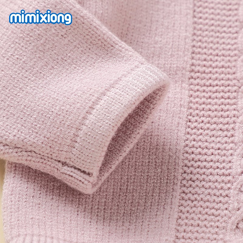 New Design Baby Clothing Set Knitted Long Sleeve Coat + Footie Tight Set 82W1904