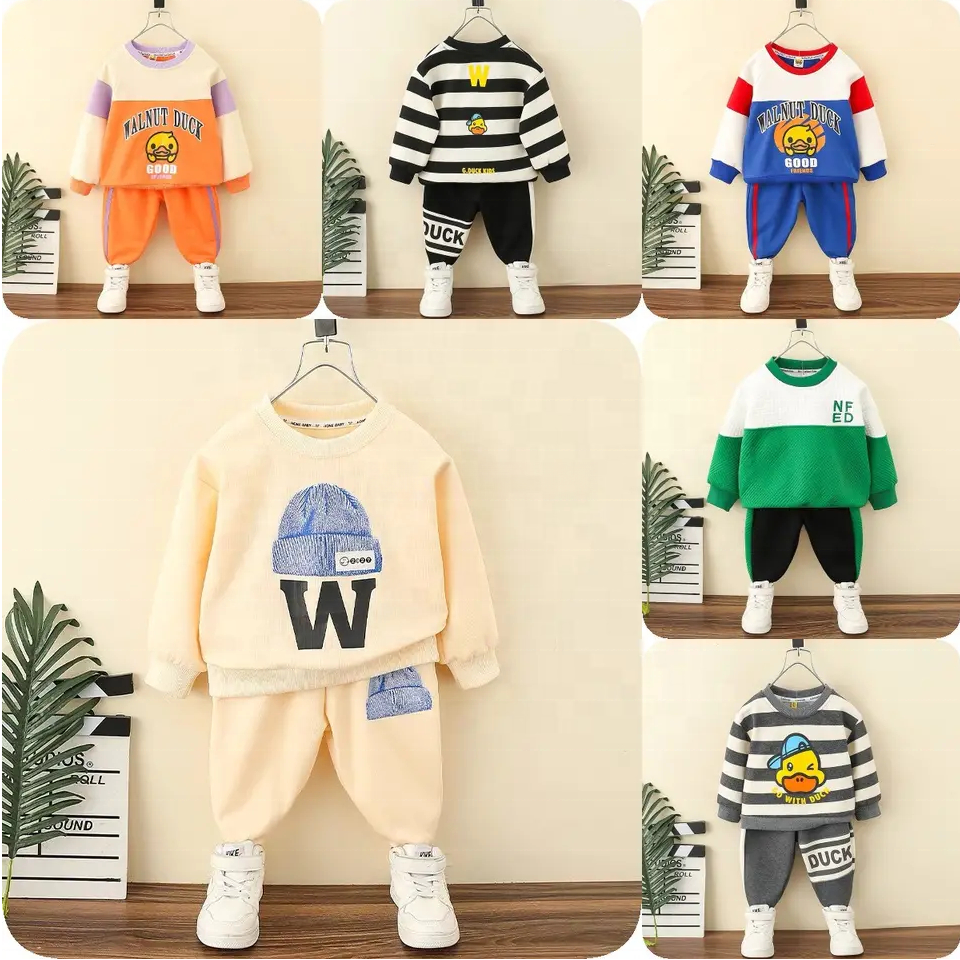 Hot Sell Boys Spring Clothing Set 3 Pcs Baby Girl Winter Clothes Set Cartoon Baby Boys' Clothing Sets 2-3 Years