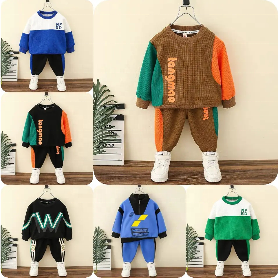Hot Sell Boys Spring Clothing Set 3 Pcs Baby Girl Winter Clothes Set Cartoon Baby Boys' Clothing Sets 2-3 Years