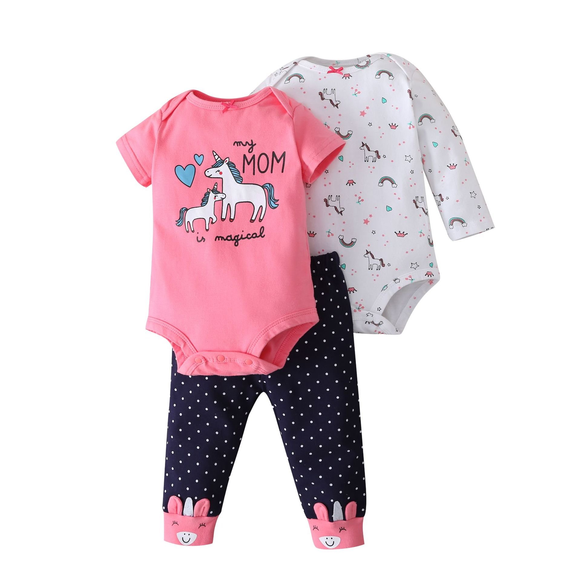 Romper jacket and pants set 3pcs infant clothing rompers wholesale baby boys clothes set