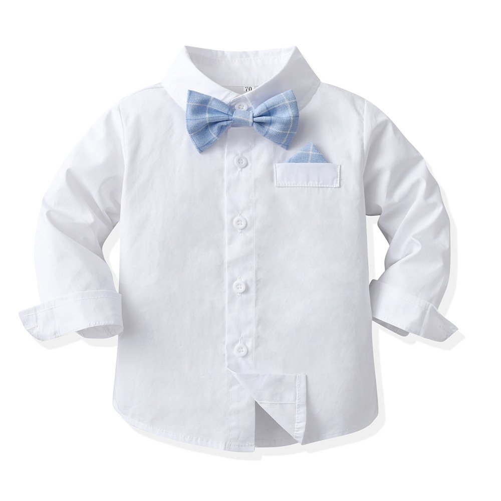 British Children's Dress Flower Boy Autumn Boys Formal Suit Set Little Boy Host Clothing Piano Kindergarten Performance Clothing