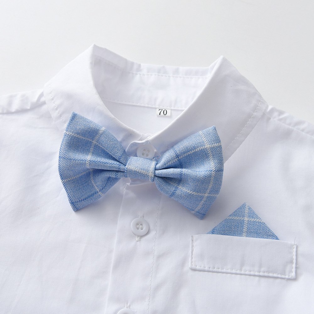 British Children's Dress Flower Boy Autumn Boys Formal Suit Set Little Boy Host Clothing Piano Kindergarten Performance Clothing