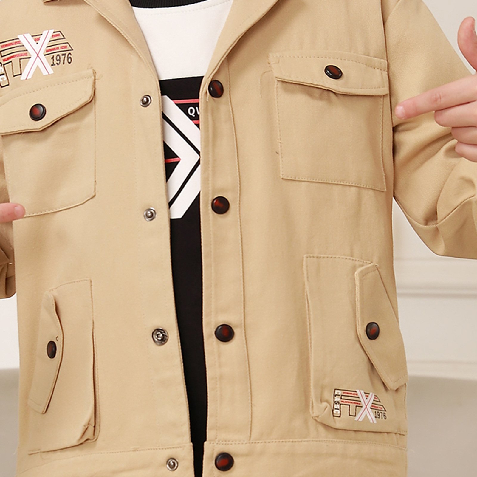Children's Daily Wear Autumn/Winter Set 2024 New Boys' Jeans Warm Three Piece Set Boys' Pants Fashion Coat