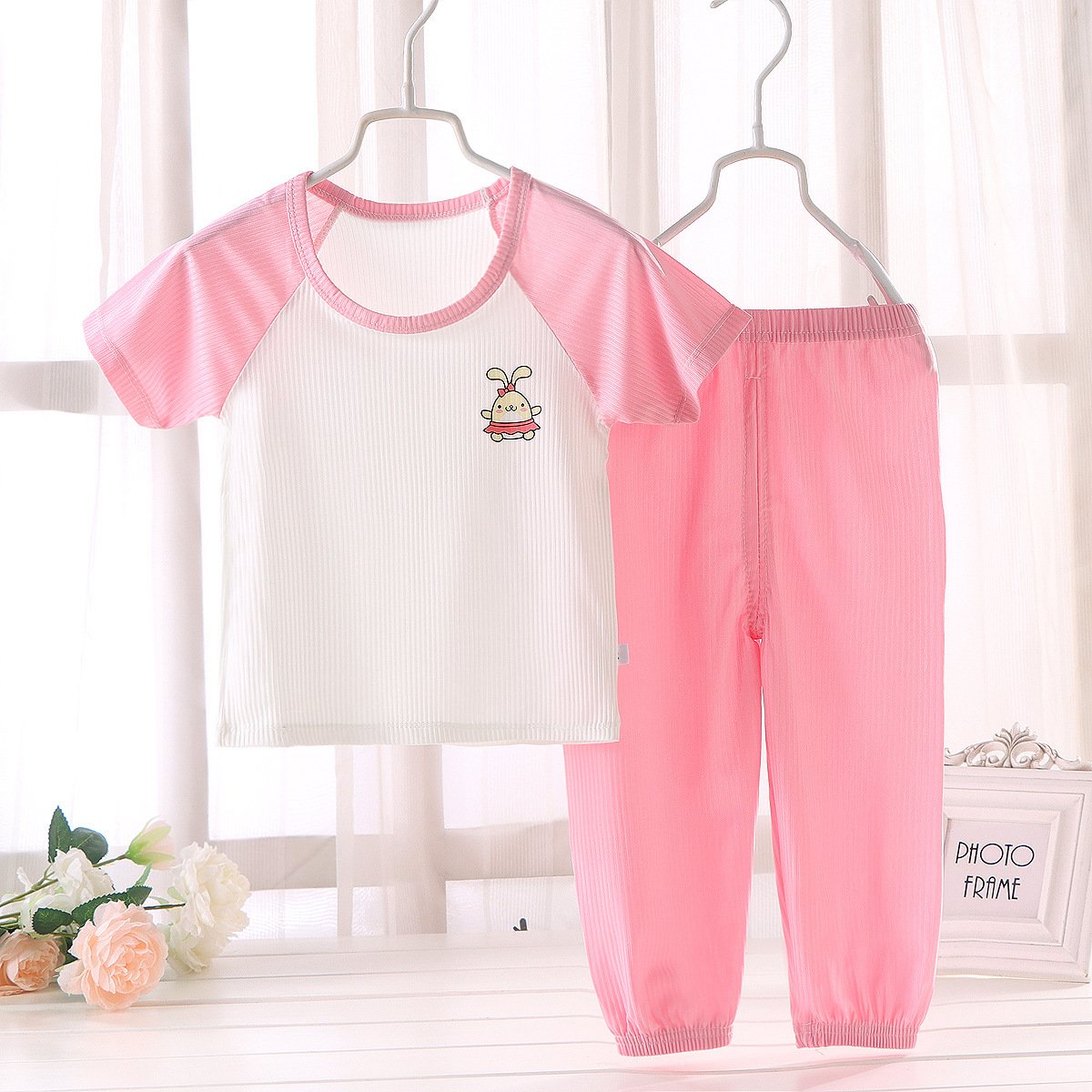 2024 Fashion Boys and Girls Clothing Sets Kids Summer Pajamas Sets Short Sleeve T-shirt Pants 2PCS Children Clothes