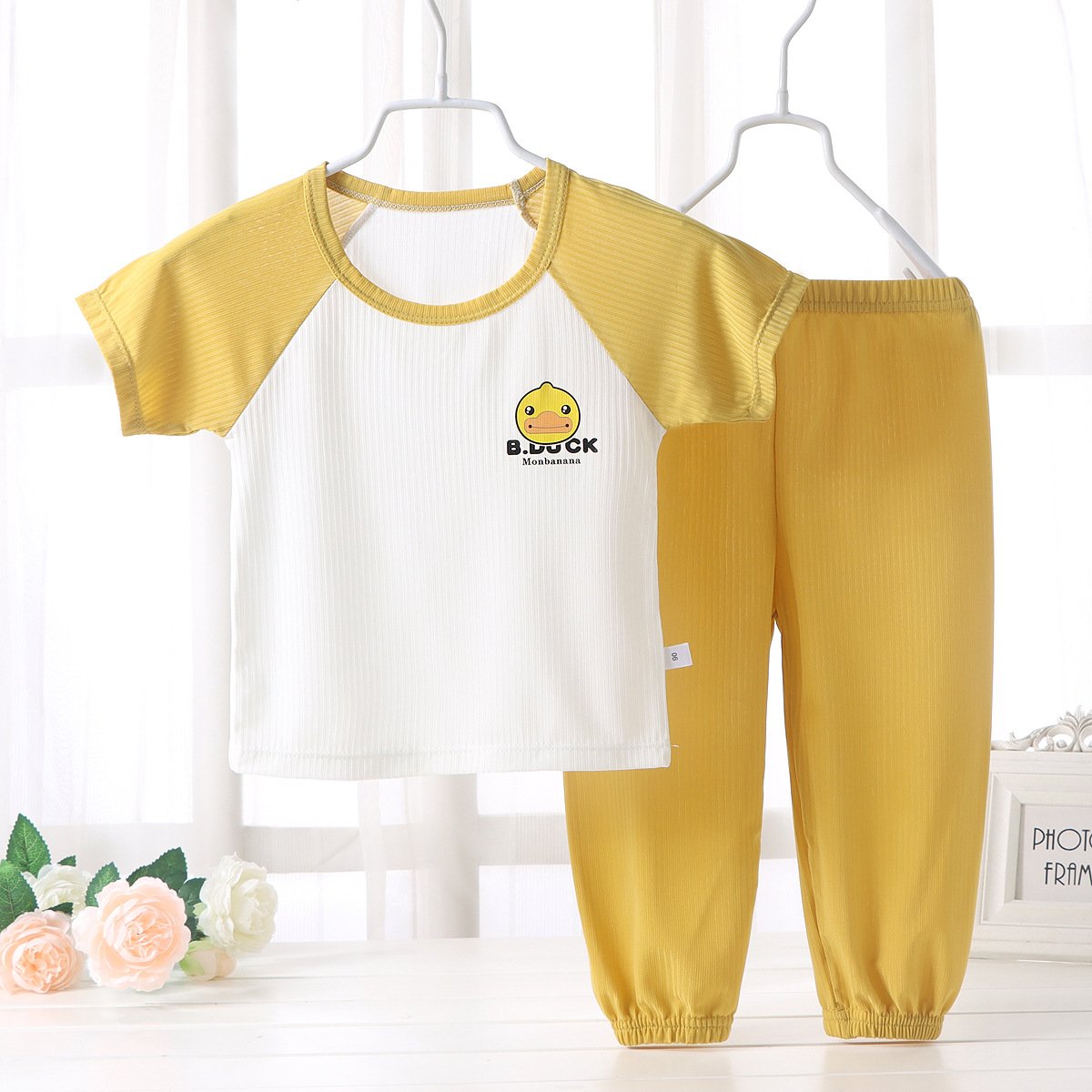 2024 Fashion Boys and Girls Clothing Sets Kids Summer Pajamas Sets Short Sleeve T-shirt Pants 2PCS Children Clothes