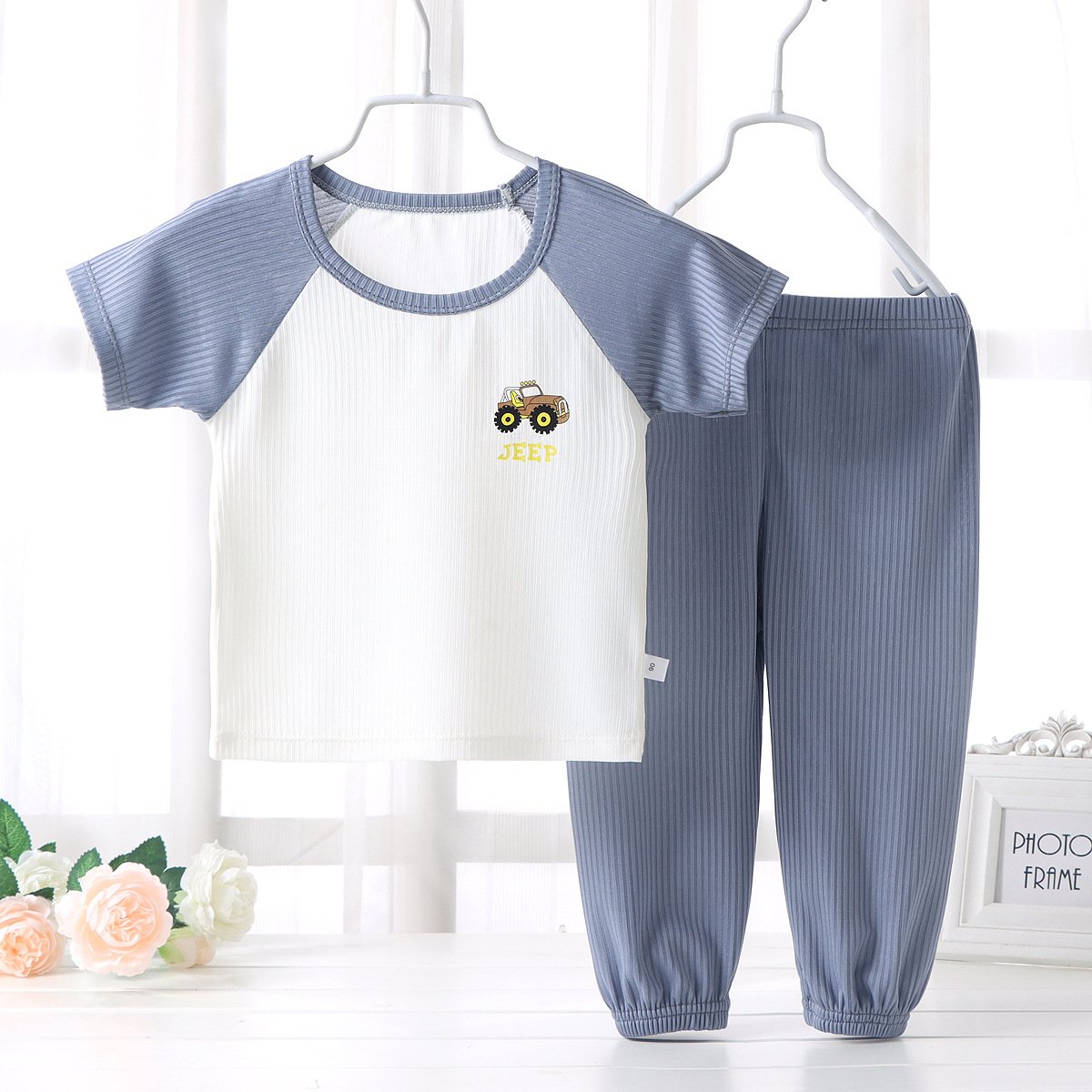 2024 Fashion Boys and Girls Clothing Sets Kids Summer Pajamas Sets Short Sleeve T-shirt Pants 2PCS Children Clothes