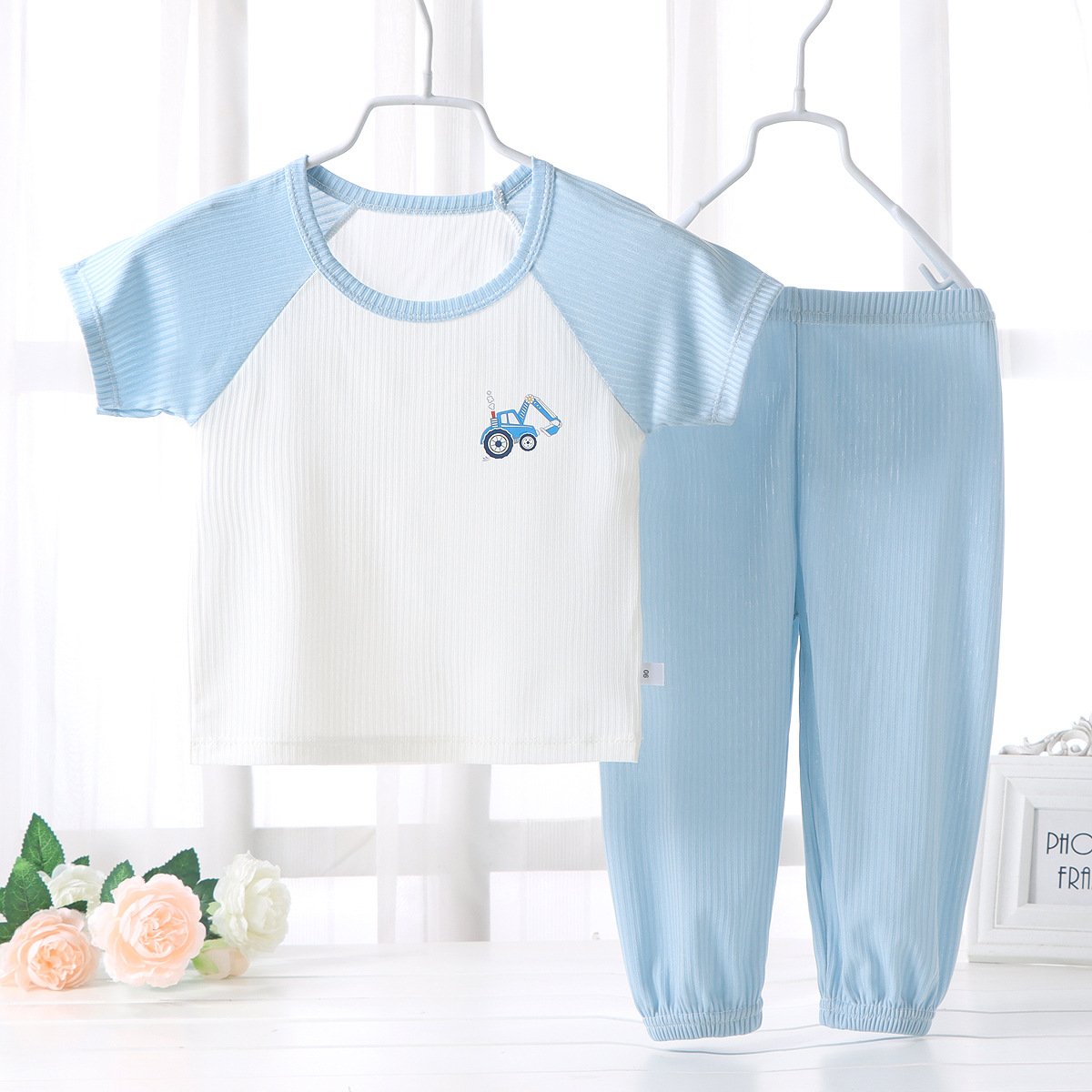 2024 Fashion Boys and Girls Clothing Sets Kids Summer Pajamas Sets Short Sleeve T-shirt Pants 2PCS Children Clothes