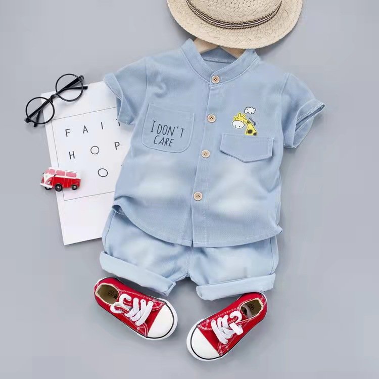 Factory kids clothes sets kids wear denim cotton kids clothes boys clothing sets