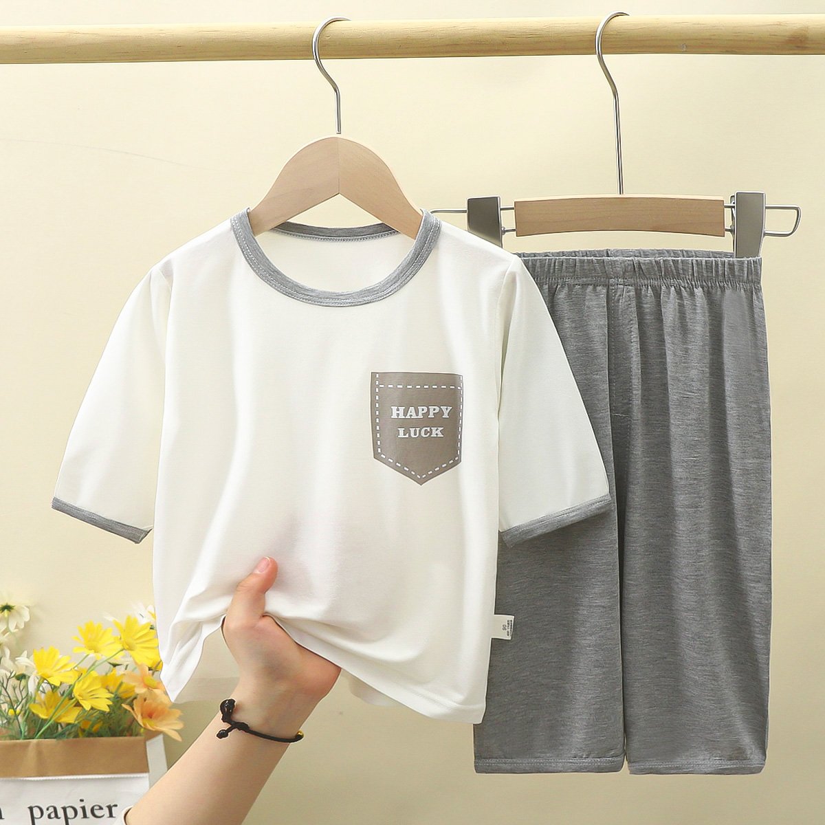 ODM Supply Summer Comfortable Leisure Style Boys Clothing Sets for Children's Leisure Time