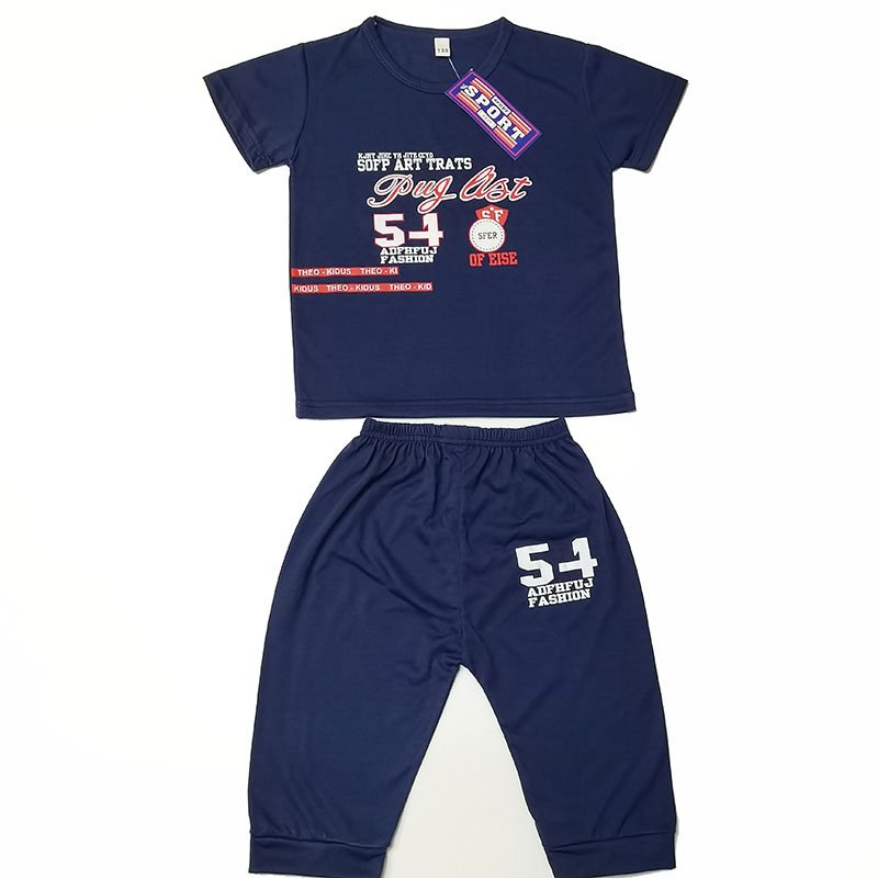 2024 Fashion Design Children Short Sleeve T Shirts Cartoon Print Suits Summer For Kids Children's Clothes