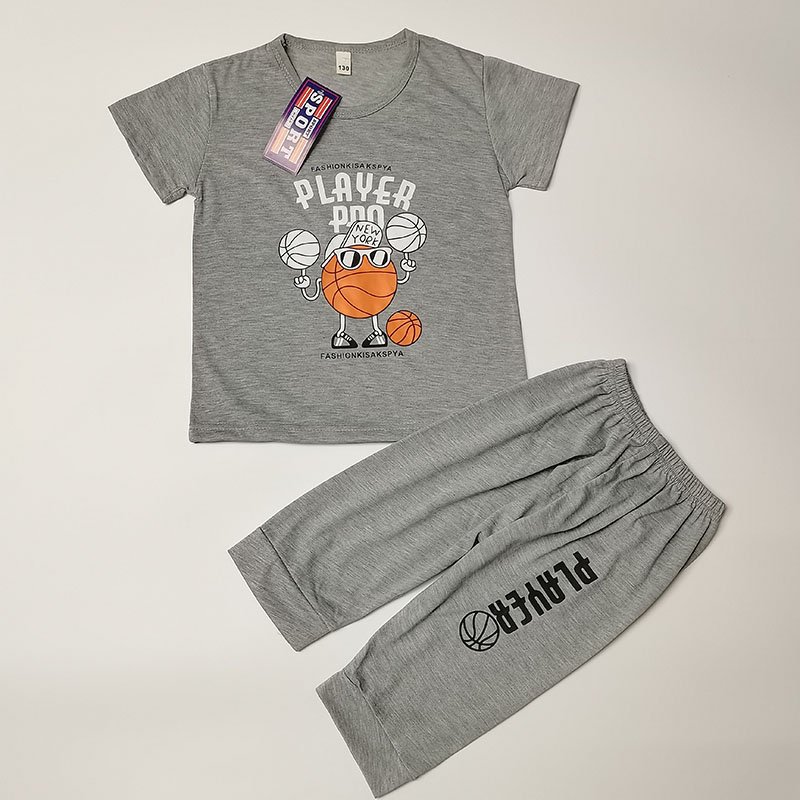 2024 Fashion Design Children Short Sleeve T Shirts Cartoon Print Suits Summer For Kids Children's Clothes