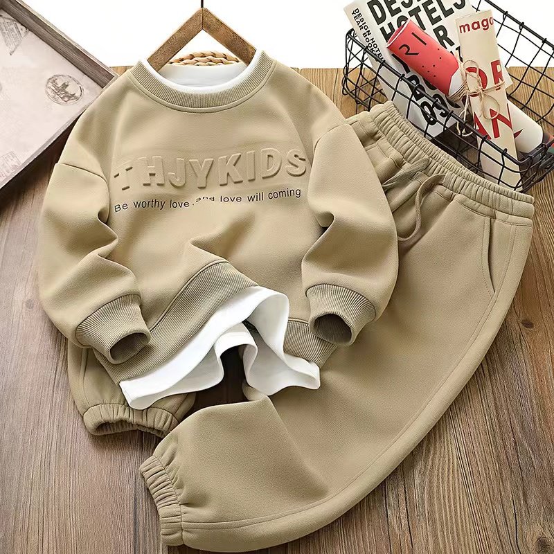 Child Sweatshirt And Pants Suit Kid Kids Sets Two Piece Winter Clothing Sets Tracksuit Sweatshirt With Sweatpants 2 Piece