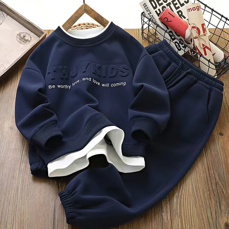 Child Sweatshirt And Pants Suit Kid Kids Sets Two Piece Winter Clothing Sets Tracksuit Sweatshirt With Sweatpants 2 Piece