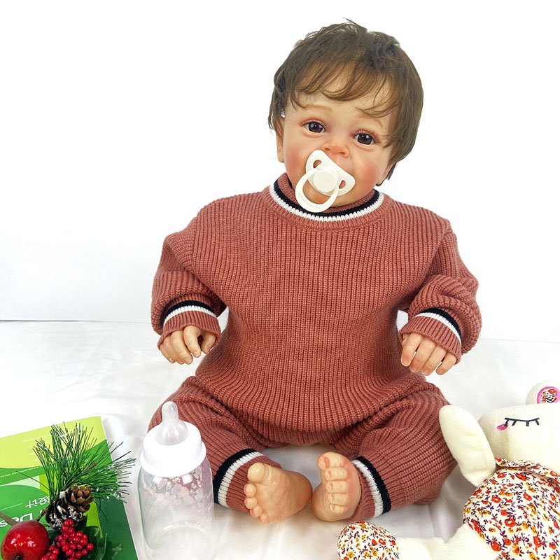 Unisex 2 Pieces Set Ribbed Knit Sweater Infant New Born Newborn Clothes Baby Girl & Boys' Clothing sets for Winter