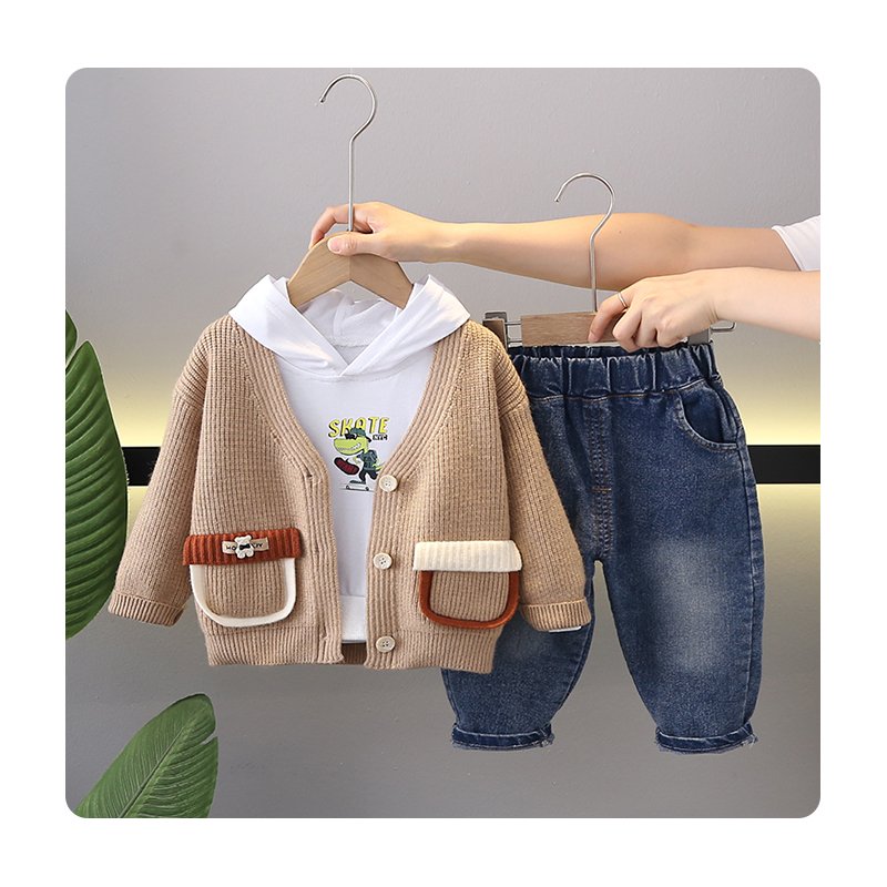 Unisex Children's Baseball Jacket with Letter Print Leisure Sports Suit for Boys Short Sleeve Motorcycle Jacket Spring Autumn