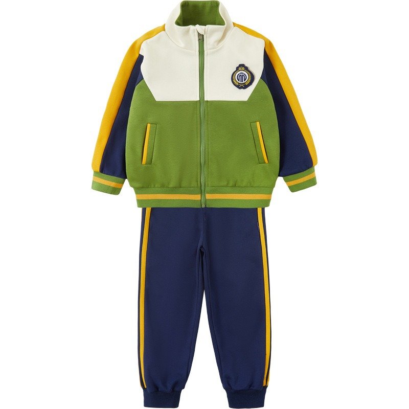 High Quality Tracksuit Kids Zip Up Winter Fleece Tracksuit With Pocket Cheap School Track Suit For Children