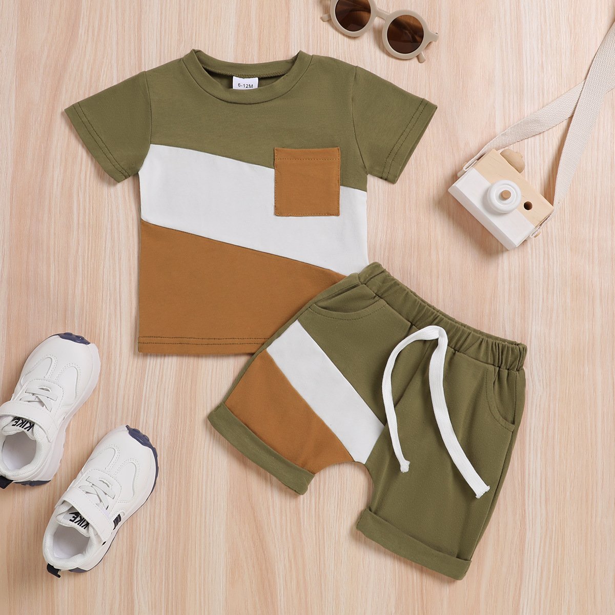 Toddler Boy Cotton Matching T-shirt Shorts Boys Clothing Set Casual Trendy Quality Boys Tracksuit Clothing Set