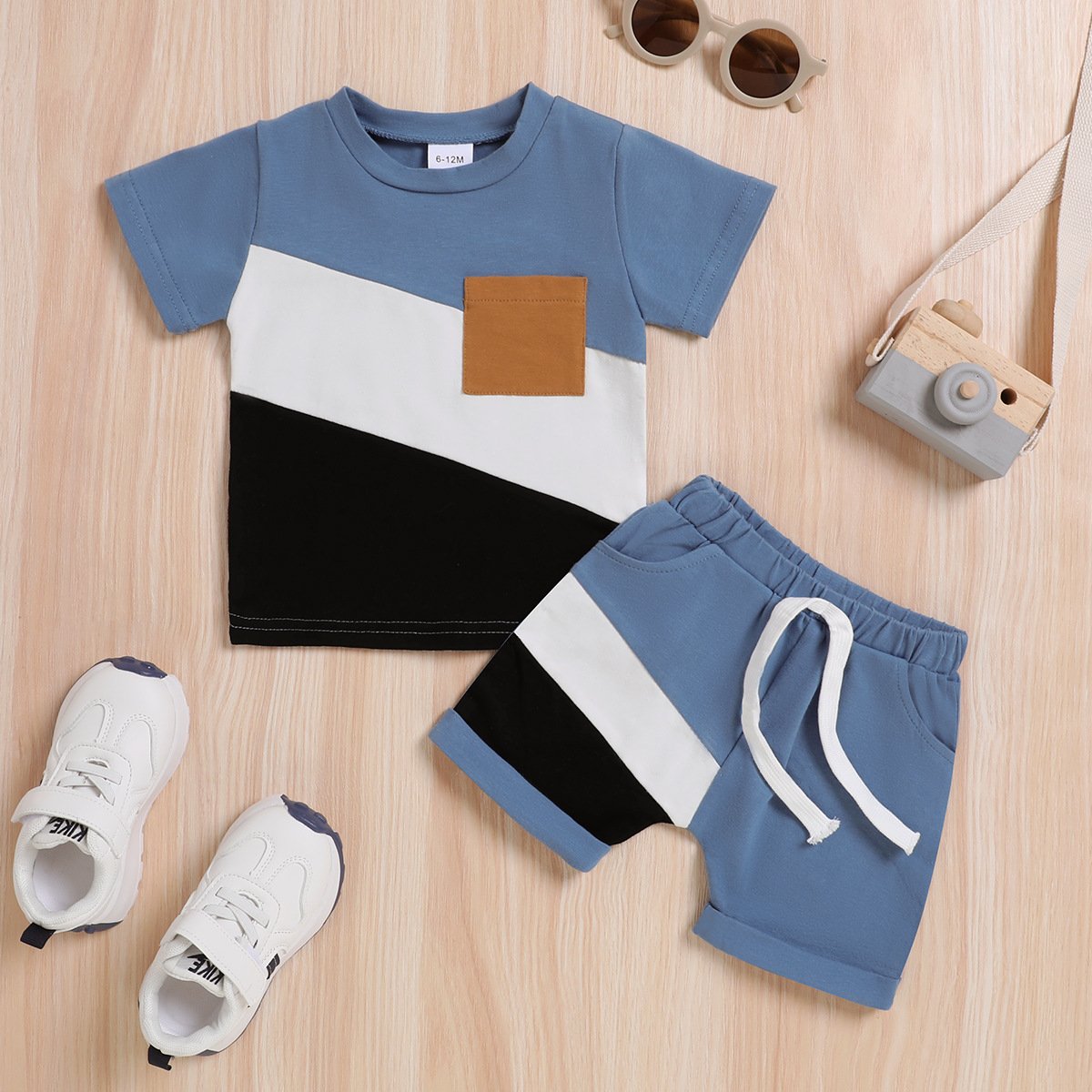 Toddler Boy Cotton Matching T-shirt Shorts Boys Clothing Set Casual Trendy Quality Boys Tracksuit Clothing Set