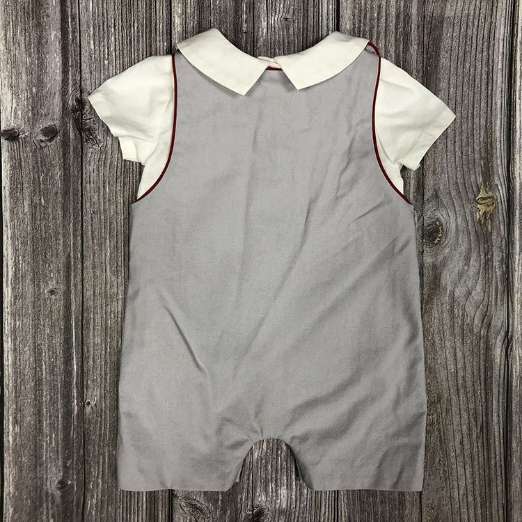 Boy's clothing set toddlers boy england clothes children boys cotton dungaree white linen shirts two piece for kids wear