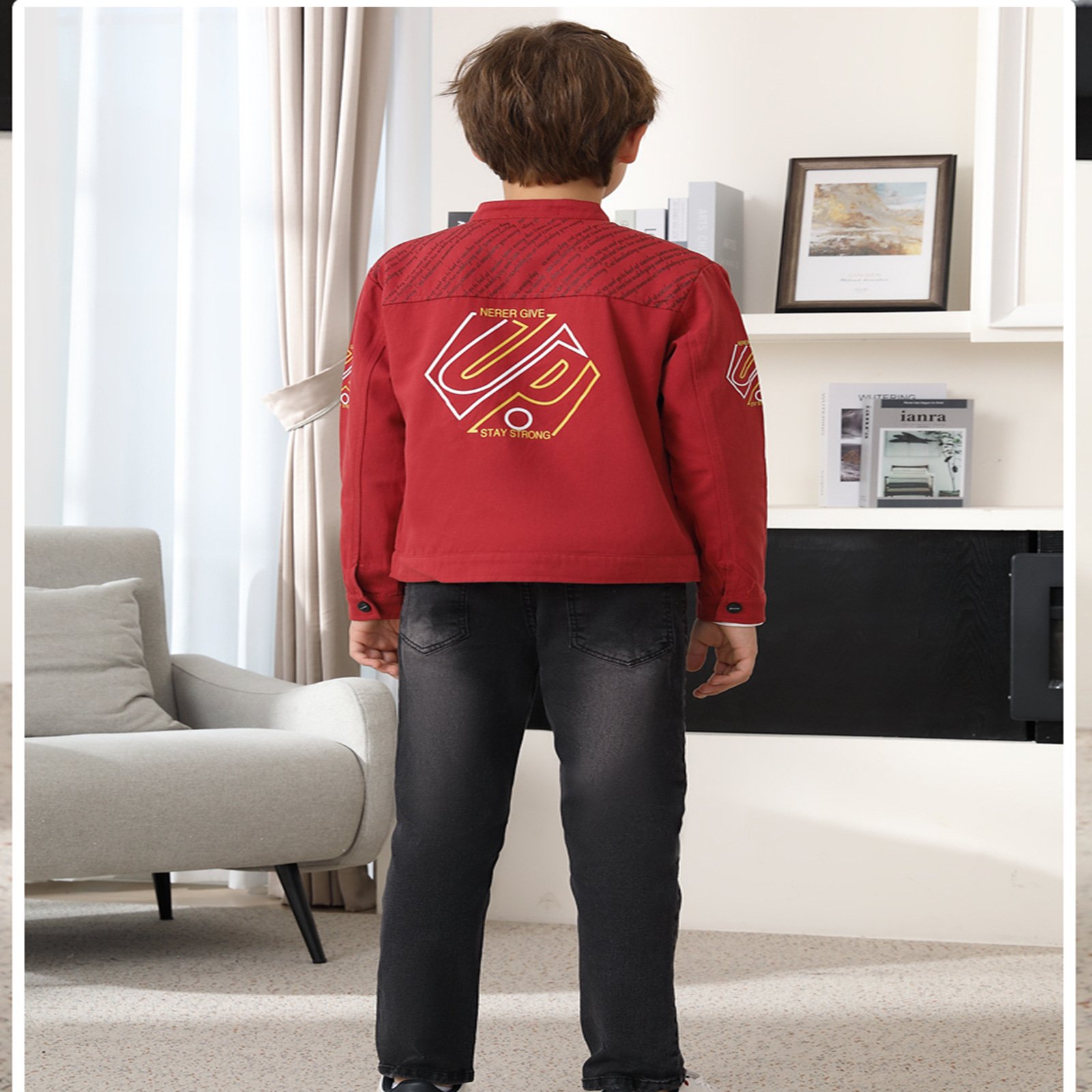 Kid Clothing Boy's Warm Set 2024 Autumn/Winter New Children's Set Long Sleeve Coat Pants Casual Sports Three Piece Set