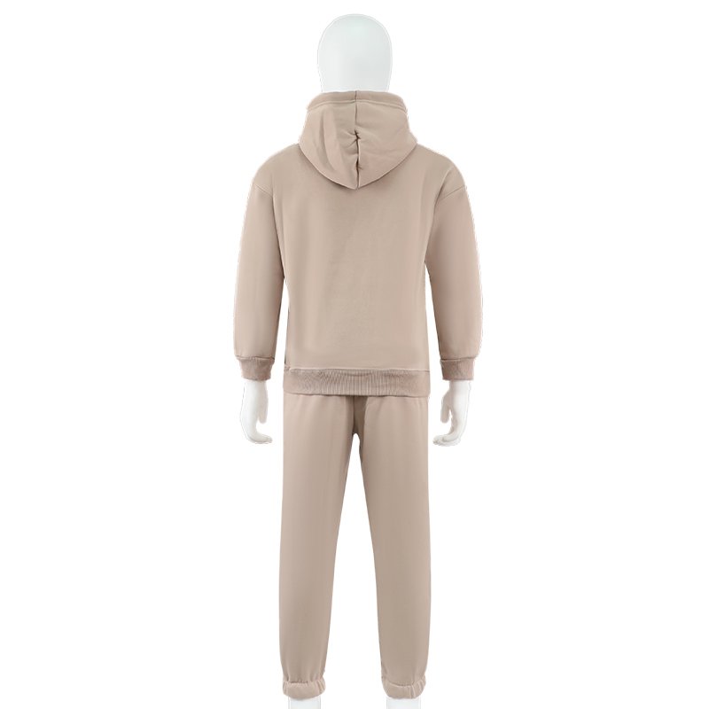 Wholesale kids joggers suits boys custom joggers set solid plain kid boys clothing set for autumn