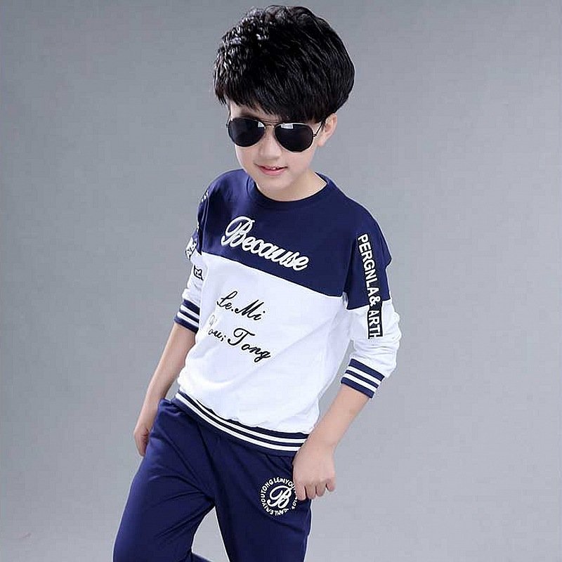 Boys clothes sport suit casual boys clothing sets 2022 autumn letter two pieces children clothing set kids tracksuit clothes