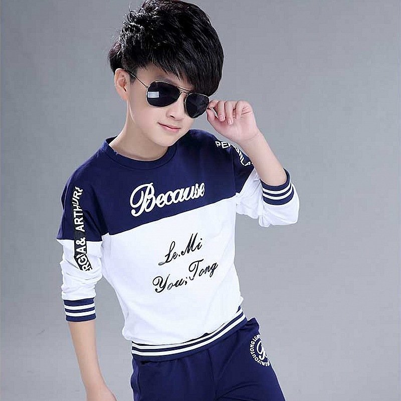 Boys clothes sport suit casual boys clothing sets 2022 autumn letter two pieces children clothing set kids tracksuit clothes